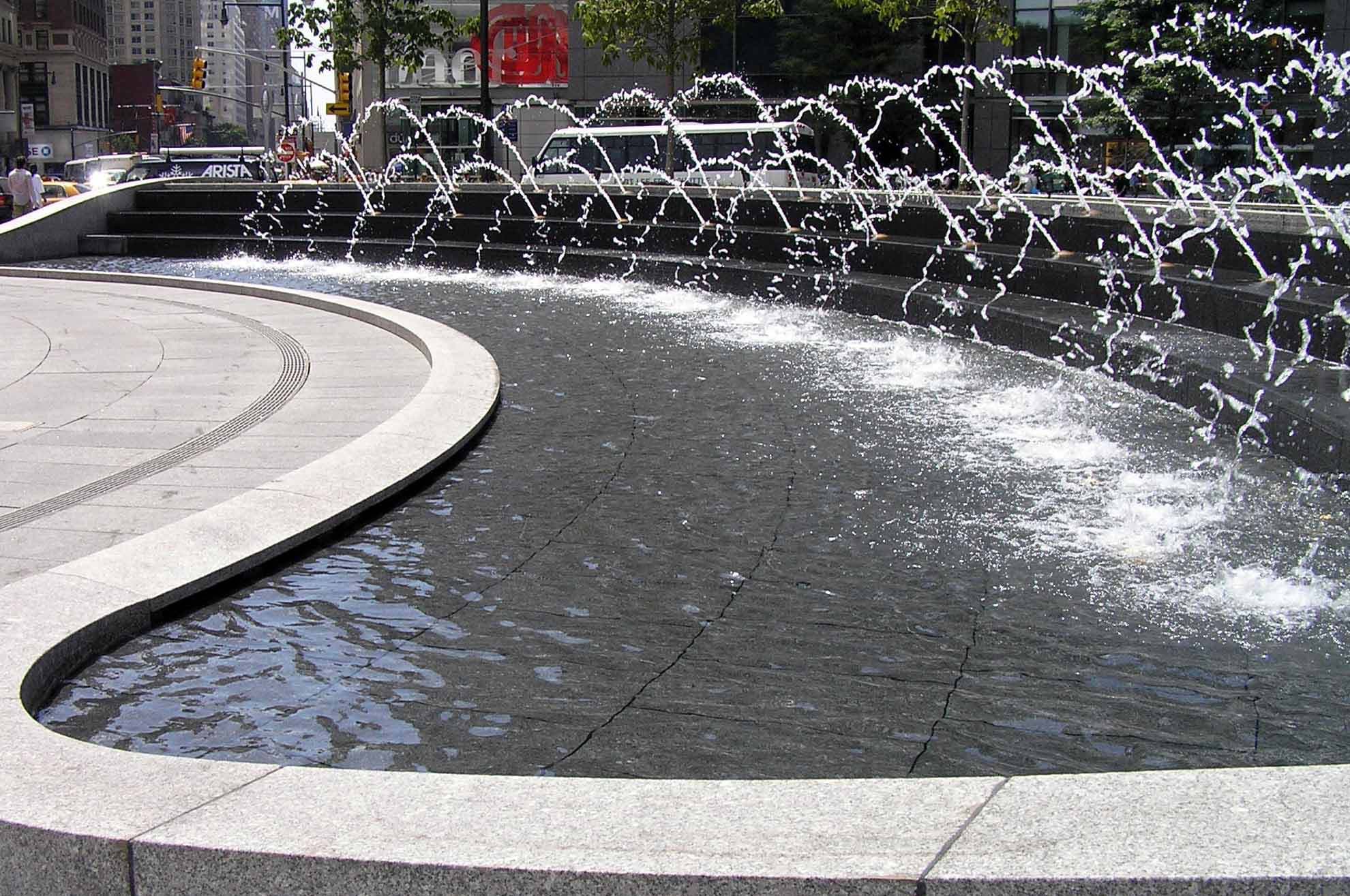 Columbus Circle Fountain (Carrie & Aidan Breakup)
