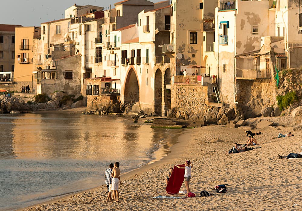 Sicily Beach Scenes (Cefalù)
